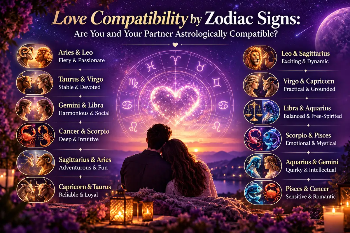 Love Compatibility by Zodiac Signs — Are You a Match?
